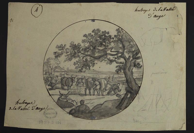 Elément décoratif [Service Agronomique], Jean-Charles Develly, 1er quart 19e siècle