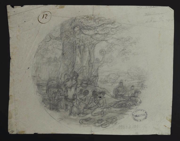 Elément décoratif [Service Agronomique], Jean-Charles Develly, 1er quart 19e siècle