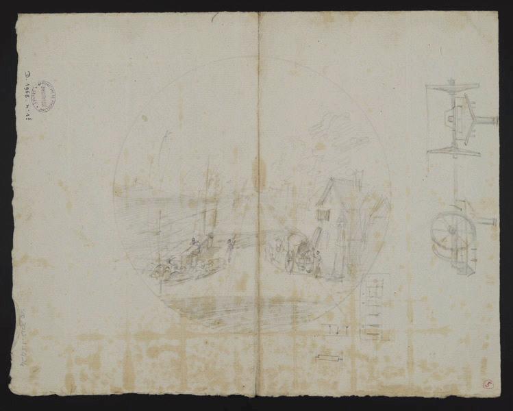 Eléments décoratifs [Bivouac du Bois de Boulogne], Jean-Charles Develly, 1ère moitié 19e siècle