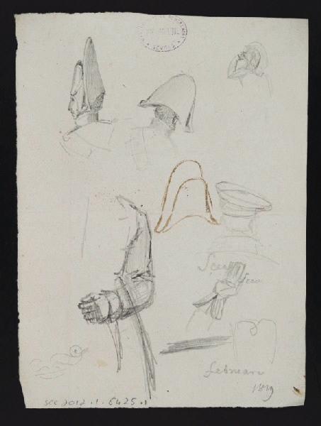 Eléments décoratifs, Jean-Charles Develly, 1ère moitié 19e siècle