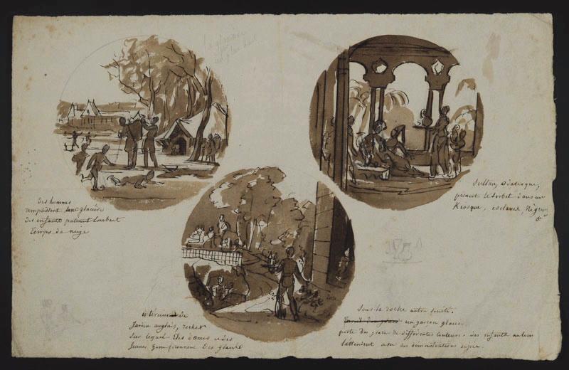 Eléments décoratifs, Jean-Charles Develly, 1ère moitié 19e siècle