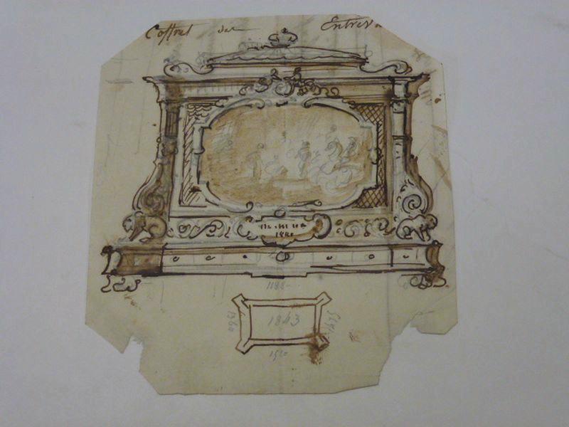 Elément décoratif, Jean-Charles Develly, 1ère moitié 19e siècle