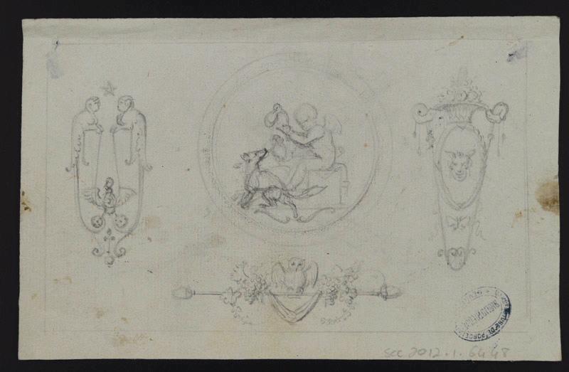 Eléments décoratifs, Jean-Charles Develly, 1ère moitié 19e siècle