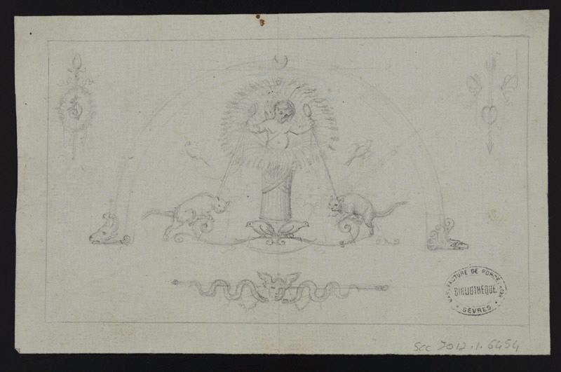 Eléments décoratifs, Jean-Charles Develly, 1ère moitié 19e siècle