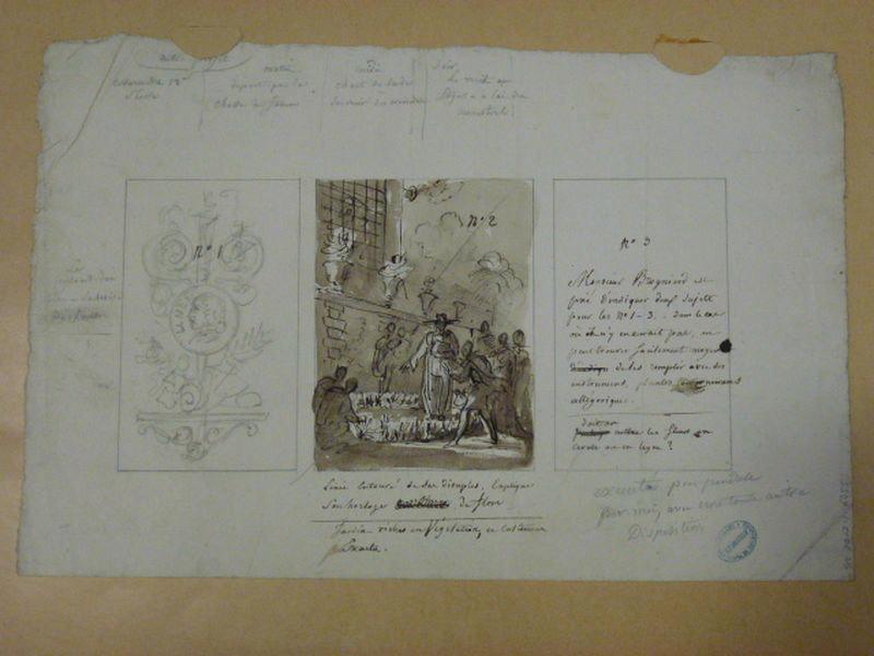 Elément décoratif, Jean-Charles Develly, 1ère moitié 19e siècle