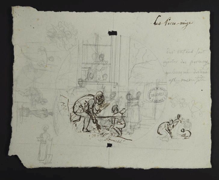 Elément décoratif, Jean-Charles Develly, 1ère moitié 19e siècle