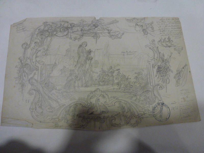 Eléments décoratifs, Jean-Charles Develly, 1ère moitié 19e siècle