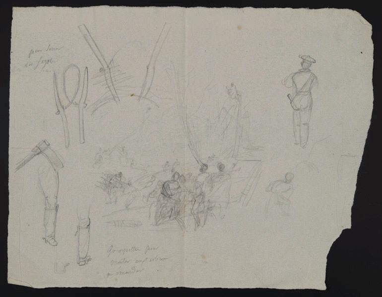 Eléments décoratifs, Jean-Charles Develly, 1ère moitié 19e siècle