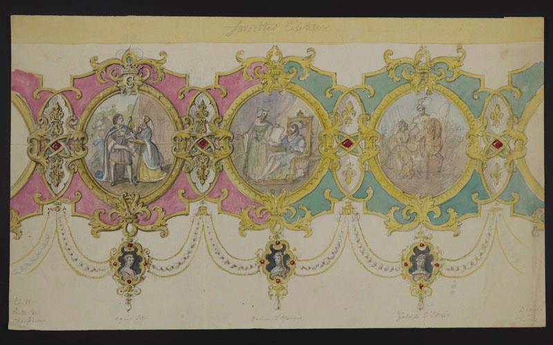 Eléments décoratifs, Jean-Charles Develly, 1ère moitié 19e siècle