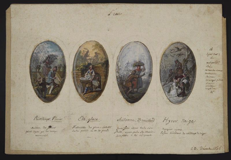 Eléments décoratifs, Jean-Charles Develly, 1ère moitié 19e siècle