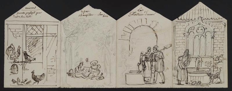 Eléments décoratifs, Jean-Charles Develly, 1ère moitié 19e siècle