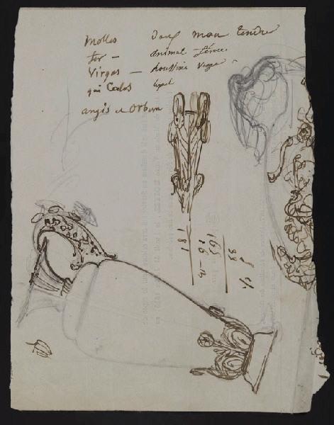 Eléments décoratifs, Jean-Charles Develly, 1ère moitié 19e siècle