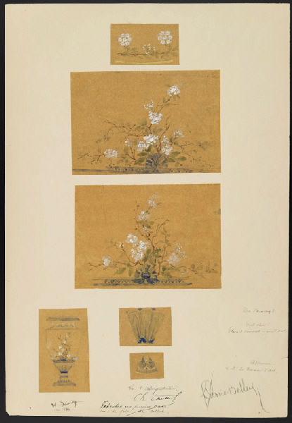 Eléments décoratifs [Vase Hannong], Horace Désiré Bieuville, 1886
