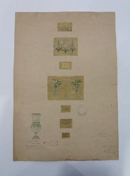 Eléments décoratifs [Vase de Florence], Horace Désiré Bieuville, 1886