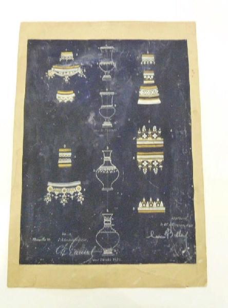 Eléments décoratifs [Vase chinois Yezo], Horace Désiré Bieuville, 1886