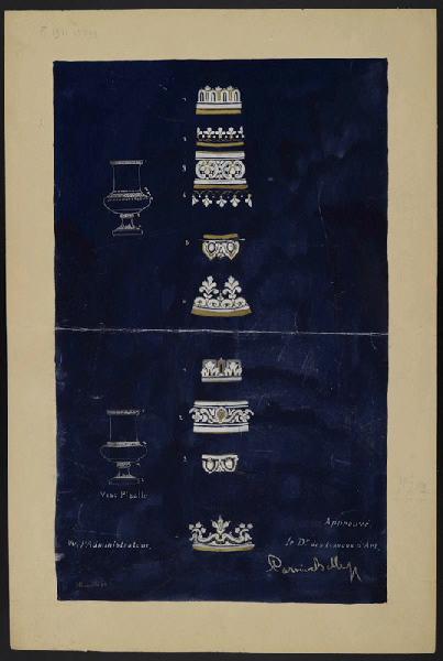 Eléments décoratifs [Vase Pigalle], Horace Désiré Bieuville, 1886