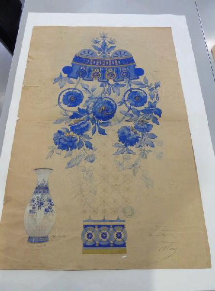 Eléments décoratifs [Vase Bertin], Horace Désiré Bieuville, 1887