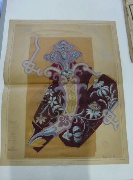 Eléments décoratifs [Vase AB], Emile Renard, 2e moitié 19e siècle