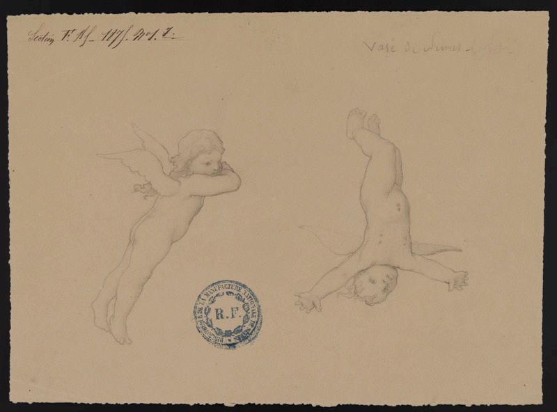 Eléments décoratifs [Vase de Nîmes], Alfred Thompson Gobert, 1875