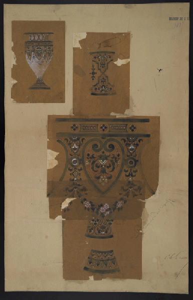 Eléments décoratifs [Vase de Mycène], Horace Désiré Bieuville, 1885