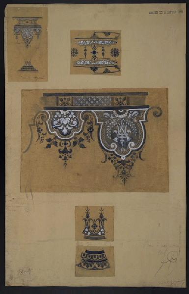 Eléments décoratifs [Vase de Mycène], Horace Désiré Bieuville, 1885