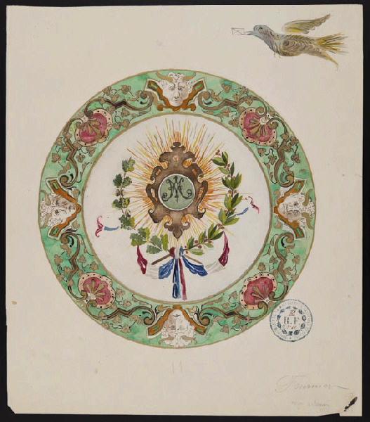 Assiette, Fournier, 1879