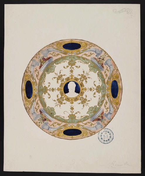 Assiette, Horace Désiré Bieuville, 1879