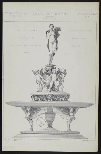 Pièce pour bout de table [Prix de Sèvres], Pierre Victor Galland, 1877