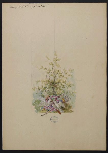 Elément décoratif [Trophée], Émile Renard, 1858