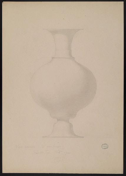 Vase pomiforme, Jean-Gabriel Peyre, 1846