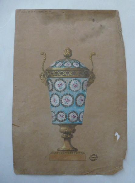 Vase tasse de la Reine à bouquets, Émile Renard, 1854