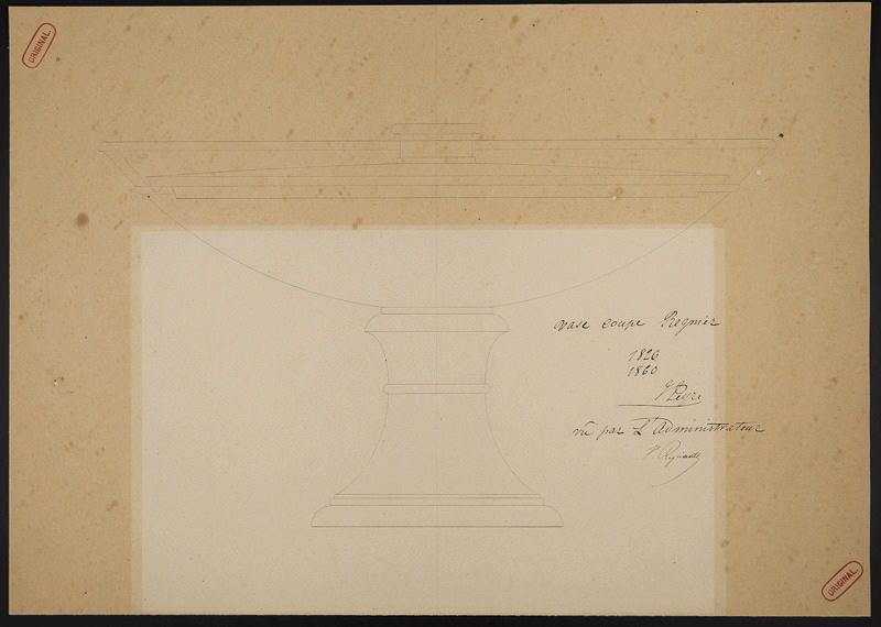 Vase coupe Regnier, Jean-Gabriel Peyre, 1860