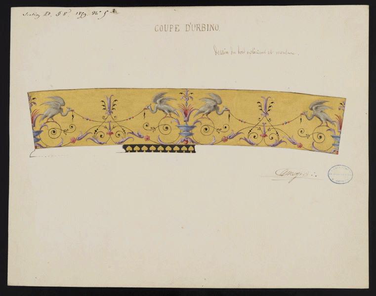Elément décoratif [Coupe d'Urbino], Meyer, 1858