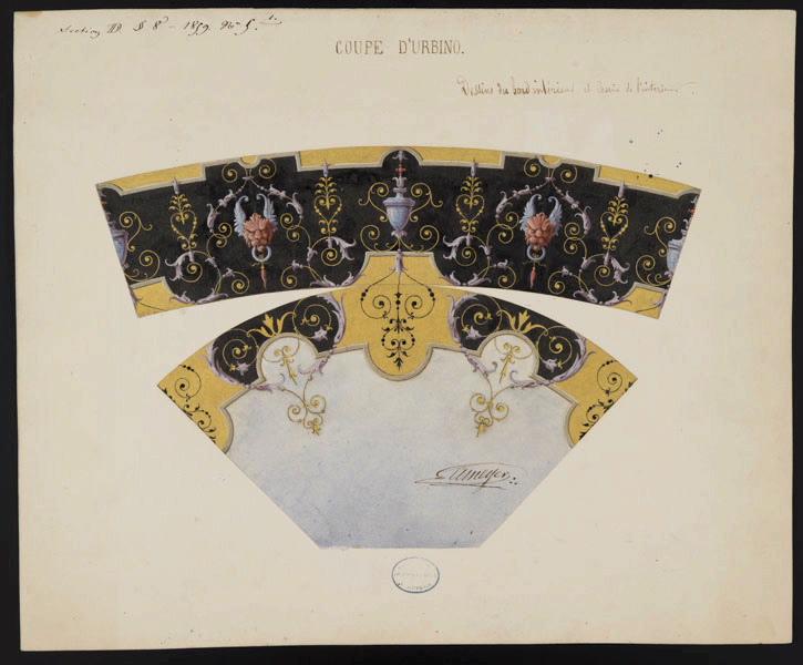 Elément décoratif [Coupe d'Urbino], Meyer, 1858