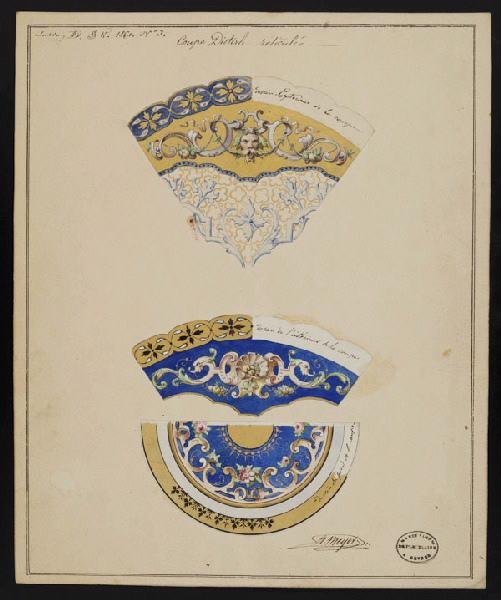 Elément décoratif [Coupe Dieterle réticulée], Meyer, 1861