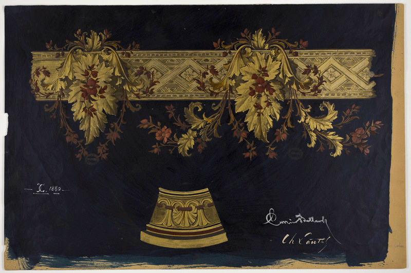 Elément décoratif [Coupe de Biscayl], Albert Ernest Carrier-Belleuse, 1880