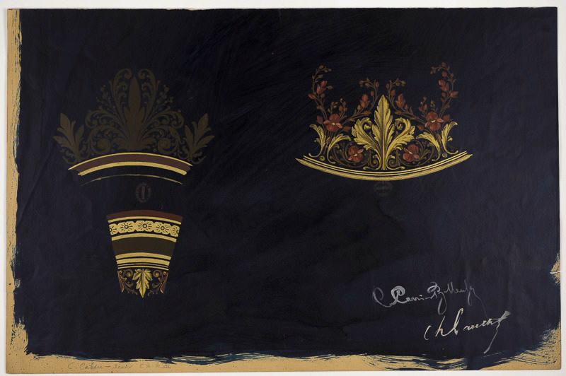 Elément décoratif [Coupe de Biscayl], Albert Ernest Carrier-Belleuse, 1880