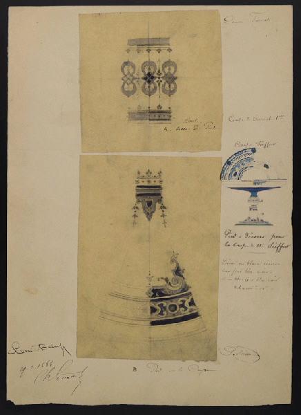 Eléments décoratifs [Coupe de Tarente], Albert Ernest Carrier-Belleuse, 1884