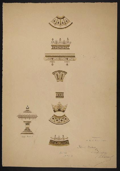 Eléments décoratifs [Coupe Henri II], Horace Désiré Bieuville, 1886