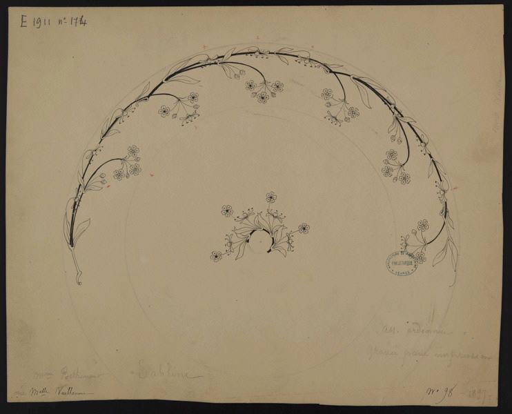 Assiette, Eugénie Bethmont, 1897