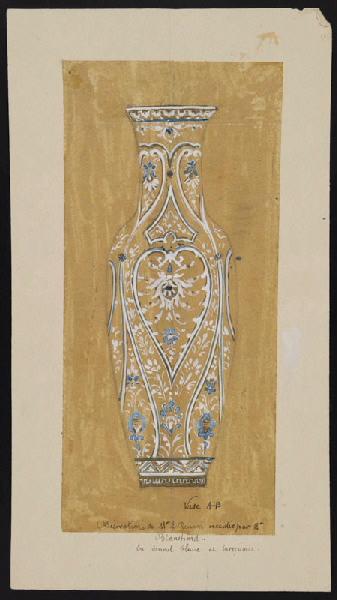 Vase AB, Émile Renard, 4e quart 19e siècle