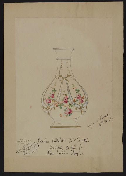 Vase pour candélabre, Émile Renard, 4e quart 19e siècle