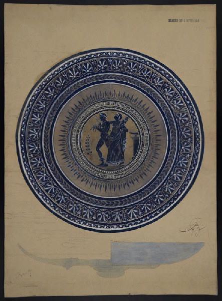 Assiette, Horace Désiré Bieuville, 1885