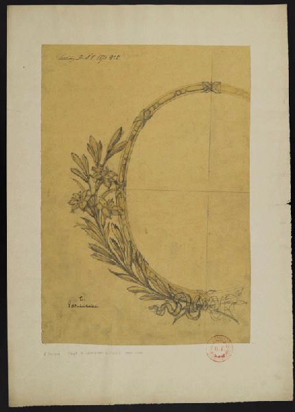 Elément décoratif [Cartel pour vase], Émile Renard, 4e quart 19e siècle