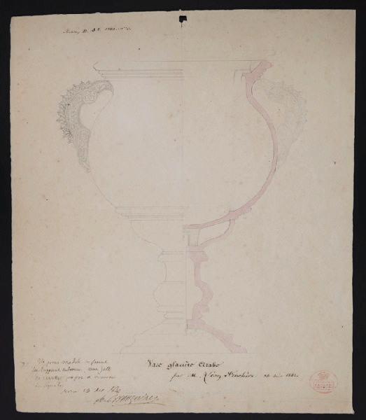 Vase glacière arabe, Léon Feuchere, 1842