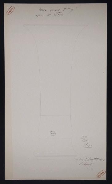Vase cornet, Jean-Gabriel Peyre, 1860
