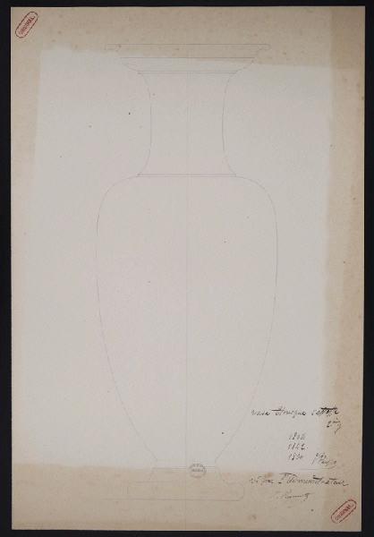 Vase étrusque carafe, Jean-Gabriel Peyre, 1860