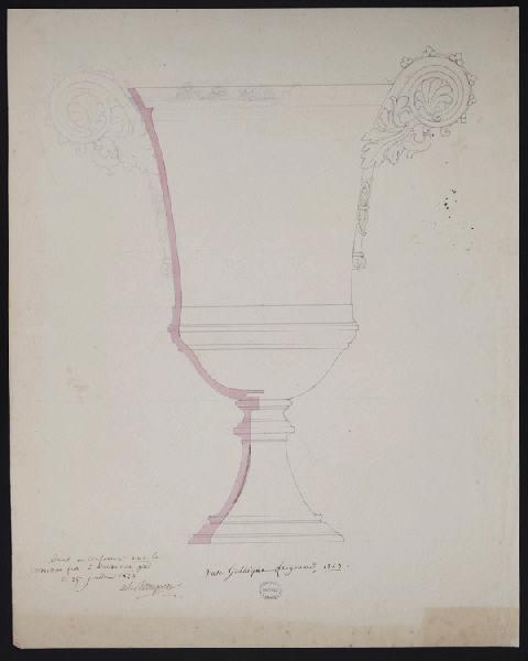 Vase gothique Fragonard, Manufacture de Sèvres, 1823