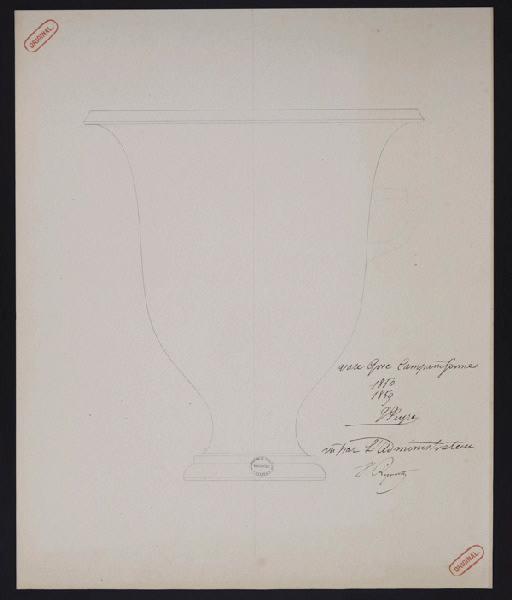 Vase grec campaniforme, Jean-Gabriel Peyre, 1859