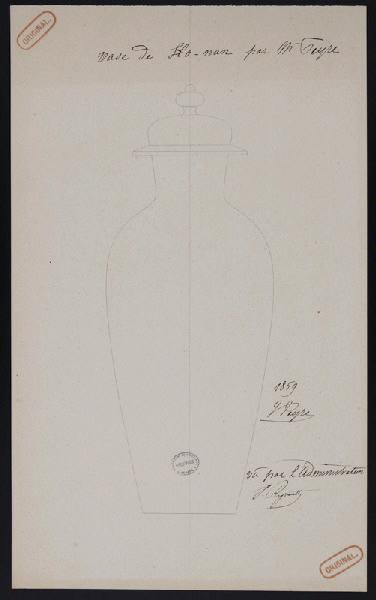 Vase de Ho-man, Jean-Gabriel Peyre, 1859